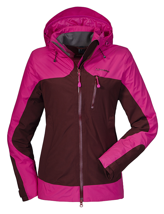 【降萬元】Schoffel 德國 女GTX連帽外套-可套內裡 桃紅 防水/防風/排汗透氣/YKK拉鍊/輕量/保暖 06SL11878