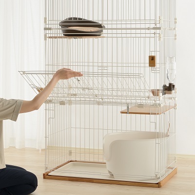 Richell 木製簡易清潔貓籠 90 x 57 x 172H (cm)