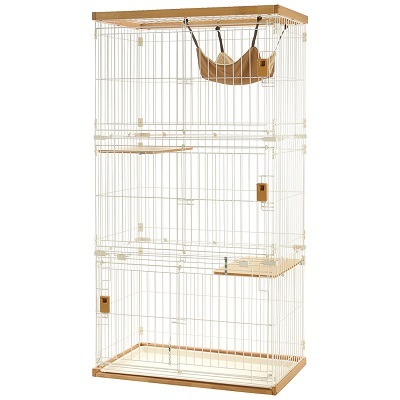 Richell 木製簡易清潔貓籠 90 x 57 x 172H (cm)