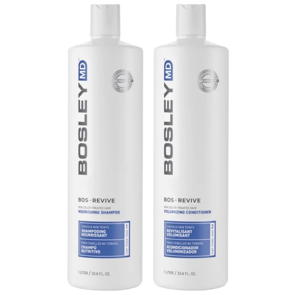 BOSLEY BosRevive Nourishing 活髮滋養洗護套裝 - 無染配方 1000ml+1000ml