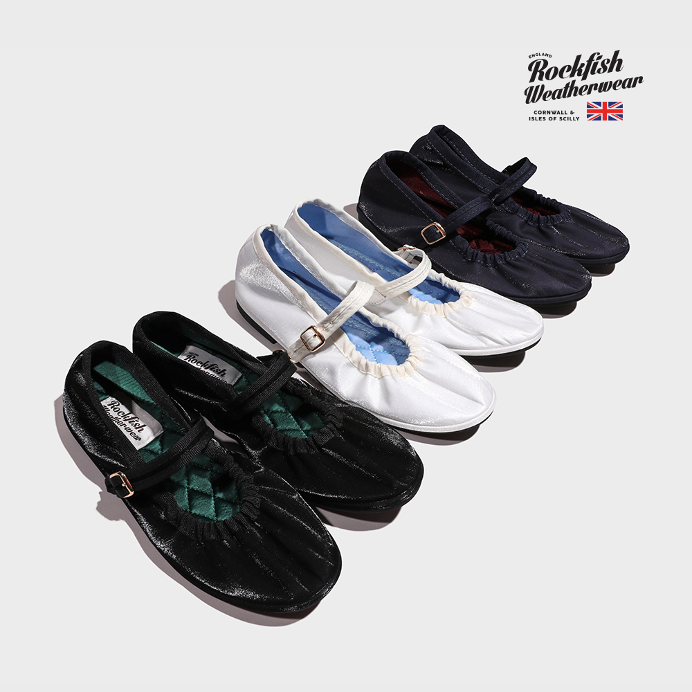 Rockfish Weatherwear Quilted Shoes Satin New Scrunch Ma