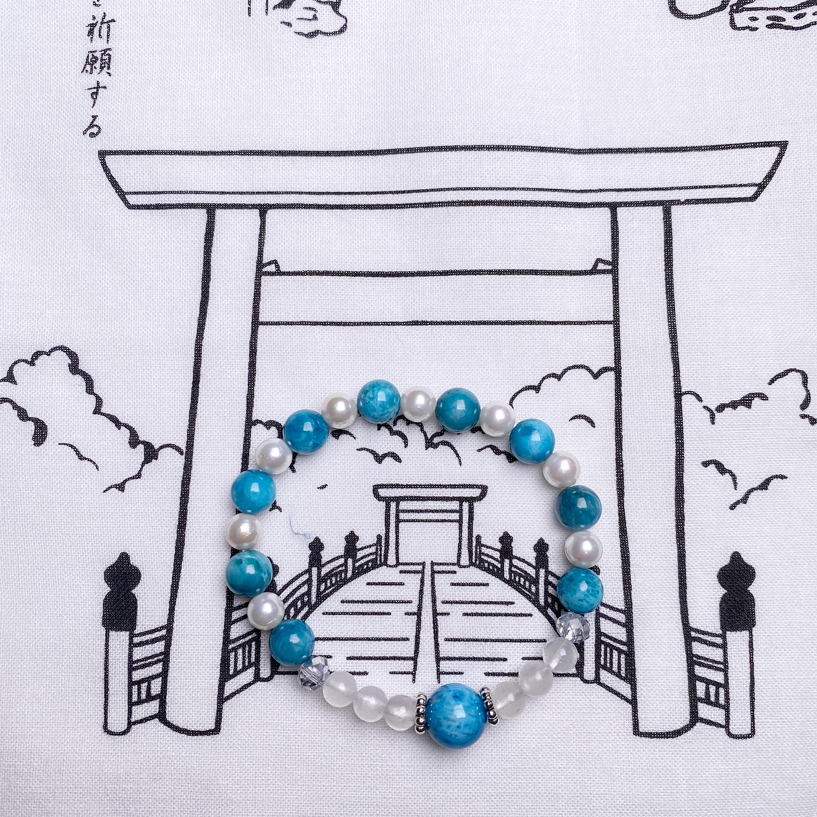 珍珠 愛情 水晶 手鍊 天然石 日本手作 2025新年 禮物
