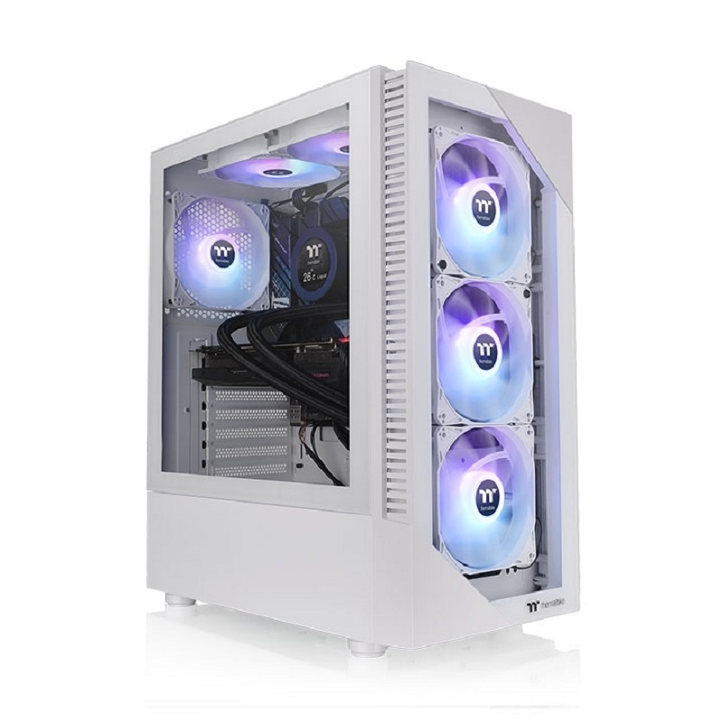 米特3C數位–Thermaltake 曜越 View 200 TG ARGB強化玻璃中直立式機殼 黑色CA-1X3-00M1WN-00/白色CA-1X3-00M6WN-00