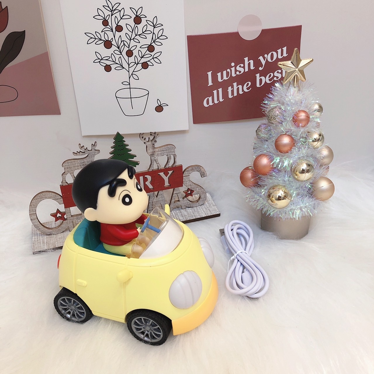 韓國 蠟筆小新車車夜燈