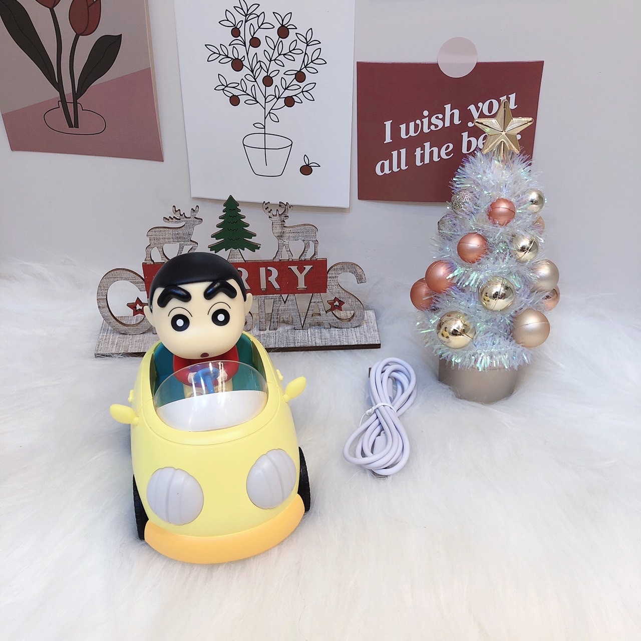 韓國 蠟筆小新車車夜燈