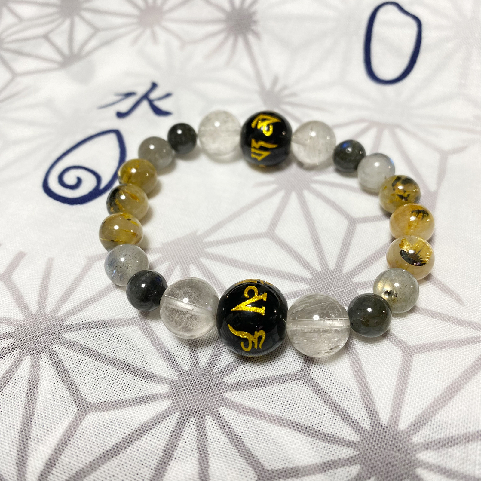 金鈦晶 金運 水晶 手鍊 天然石 日本手作 2025新年 禮物