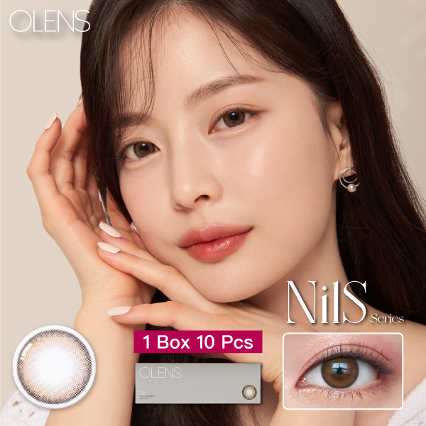 [透明盒散裝]OLENS NILS 1 DAY BROWN 10P [10片/1盒]