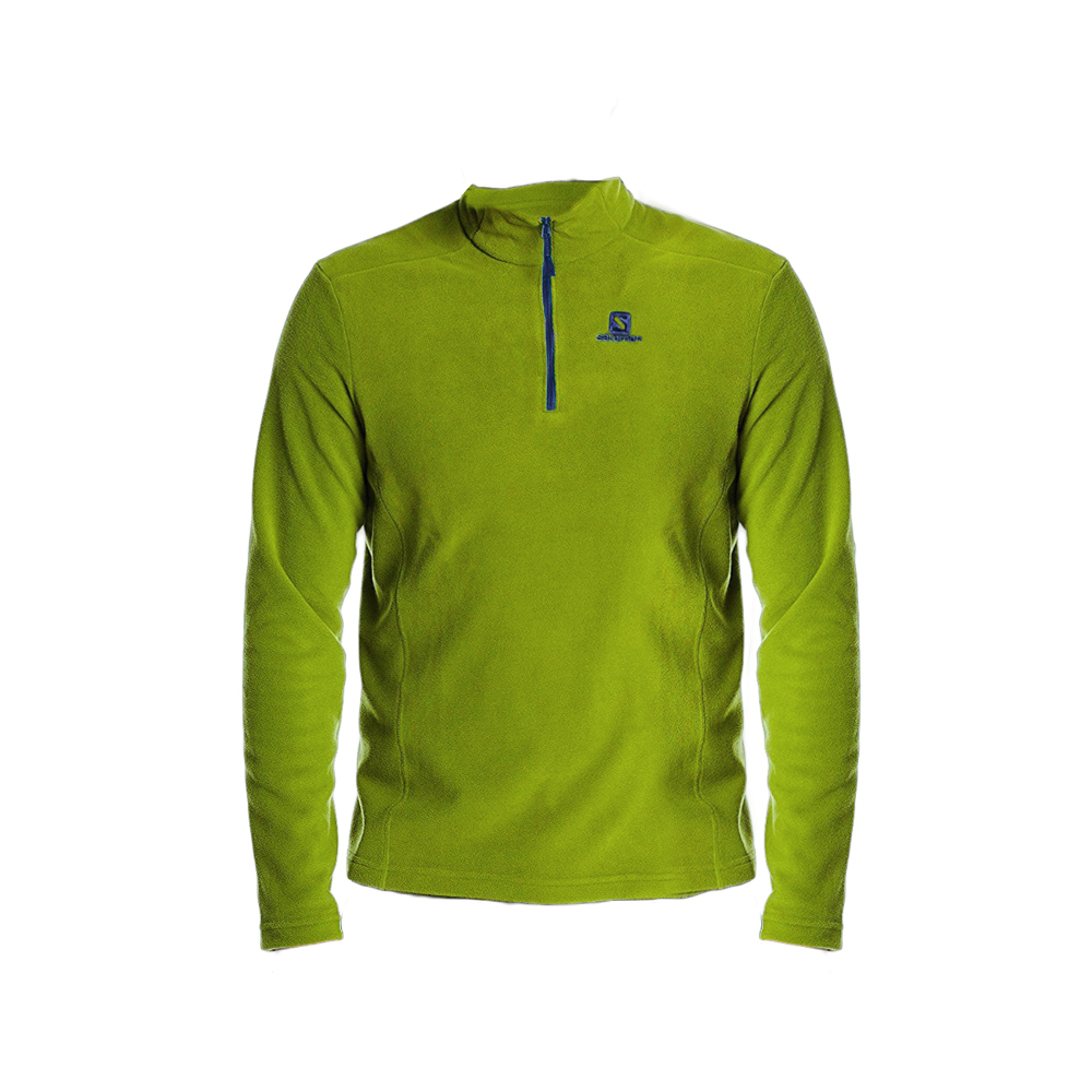 Salomon 法國 352232 PANORAMA HZ 長拉鍊保暖衣 男款 (綠) 快乾透氣/登山健行/休閒 01SL352232