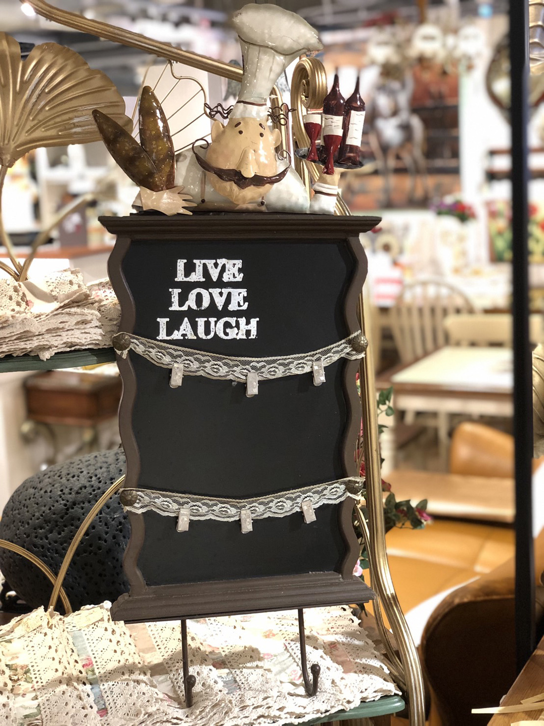 廚師與黑貼板掛架