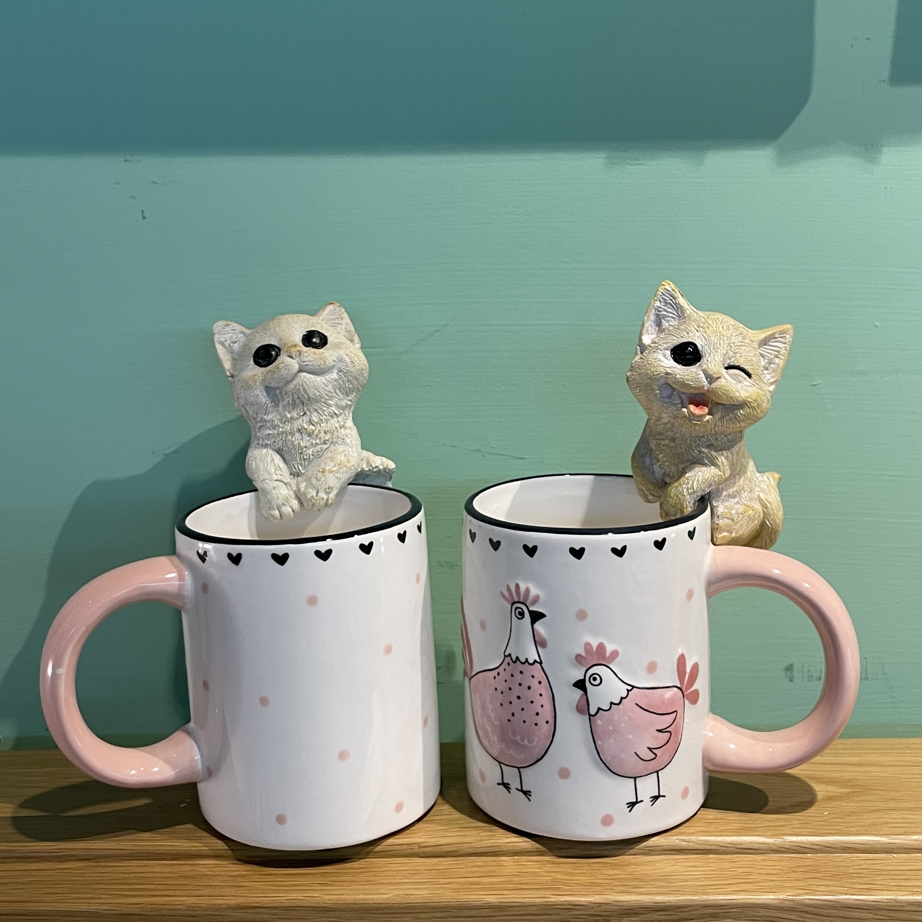 動物杯緣子(4隻一套)