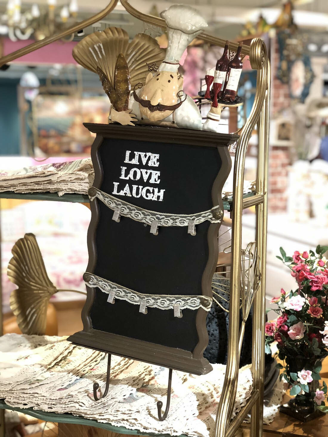 廚師與黑貼板掛架