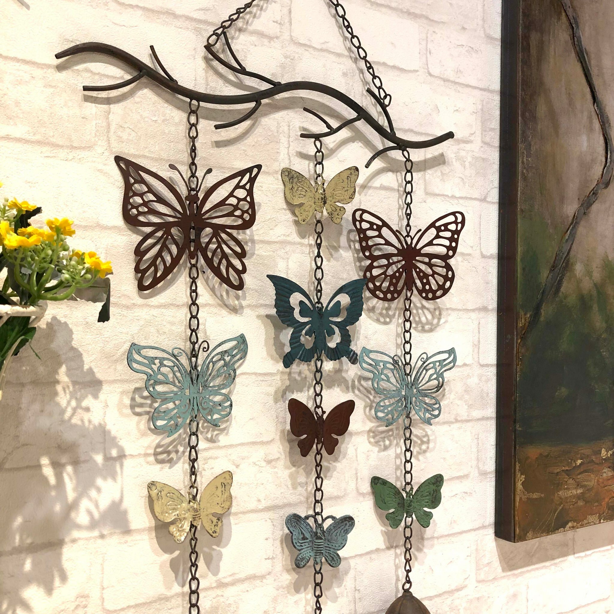 彩色蝴蝶風鈴