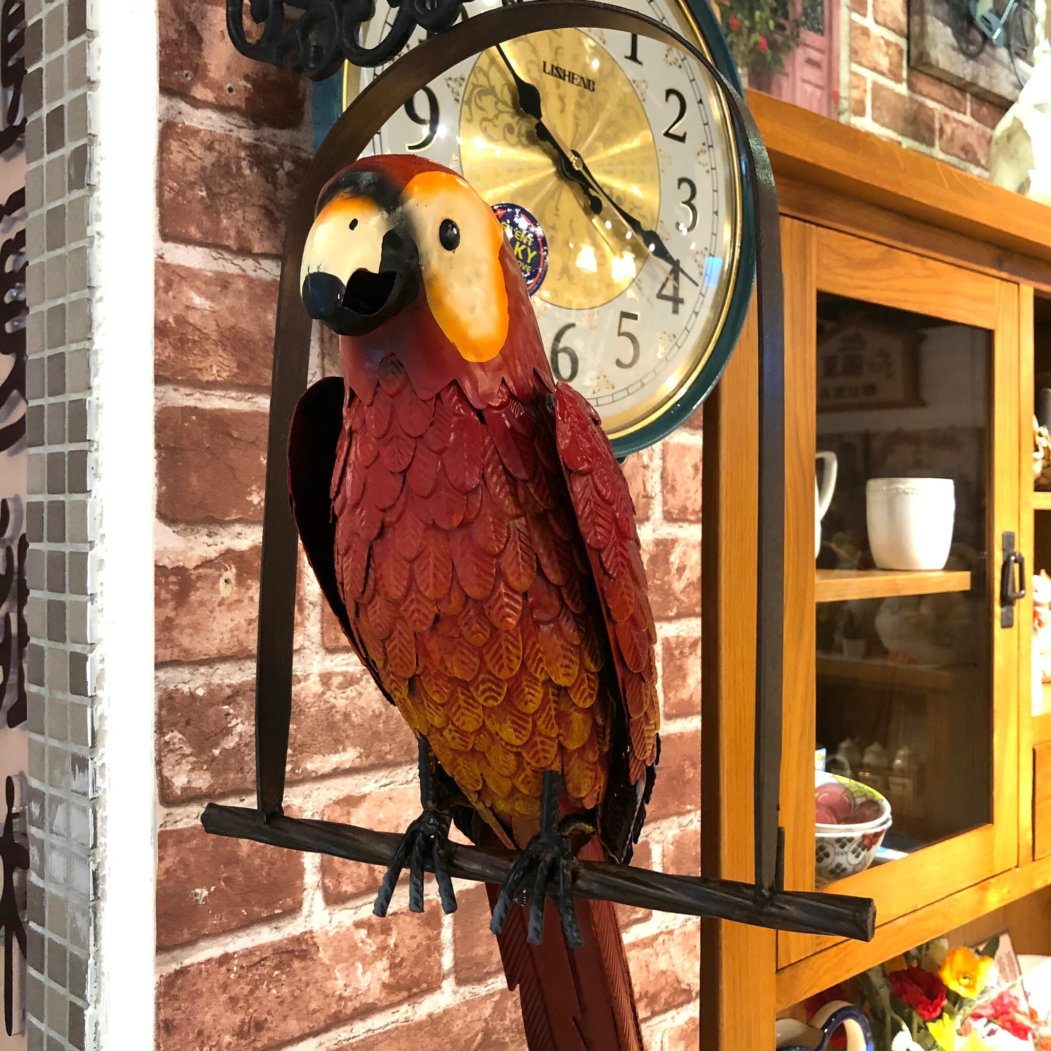 鸚鵡擺件