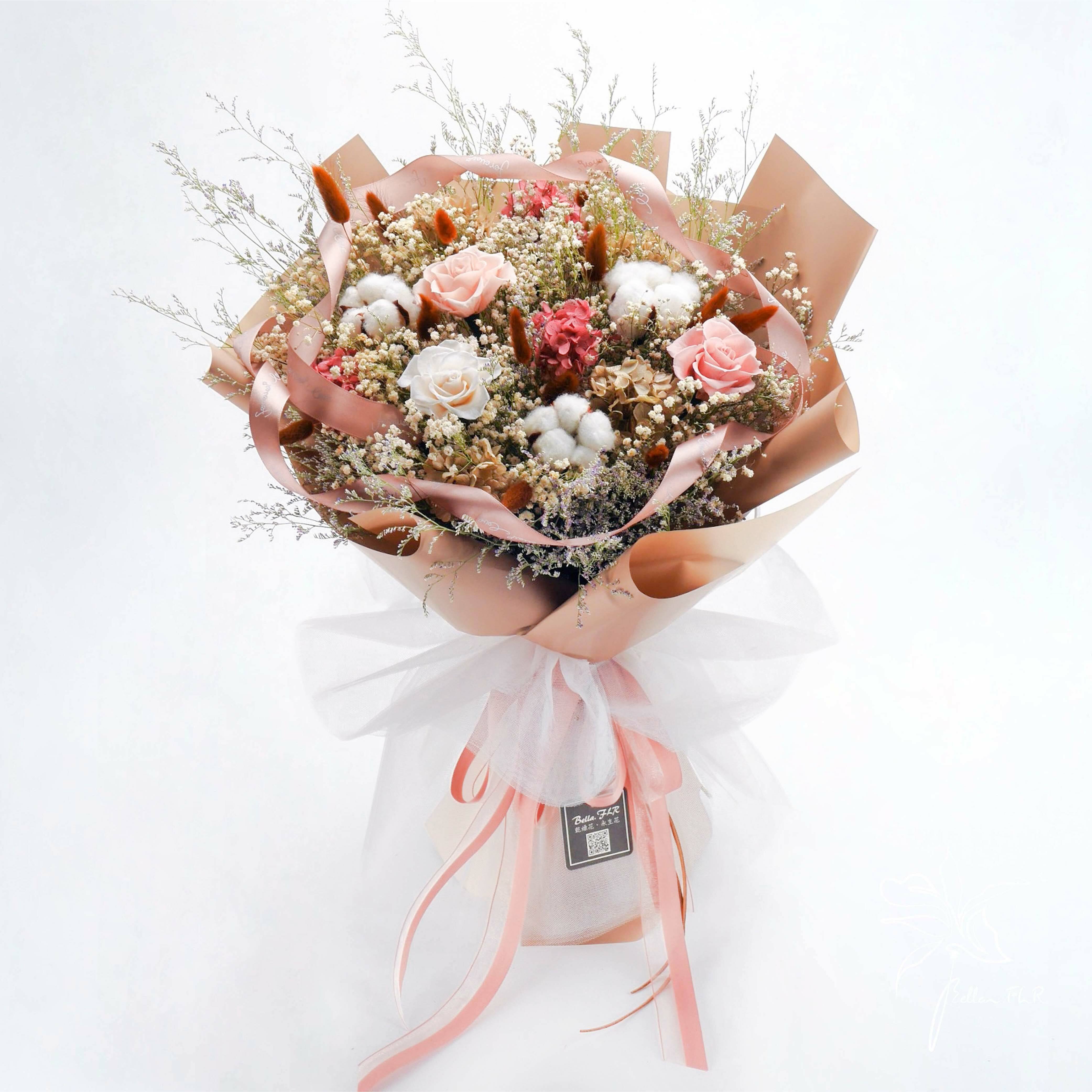 【公主的法式愛情】大型永生乾燥花束