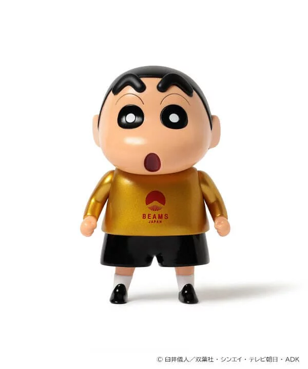 BEAMS JAPAN SOFVIPS 聯名 30週年 蠟筆小新 金色 野原新之助 限定 公仔 現貨