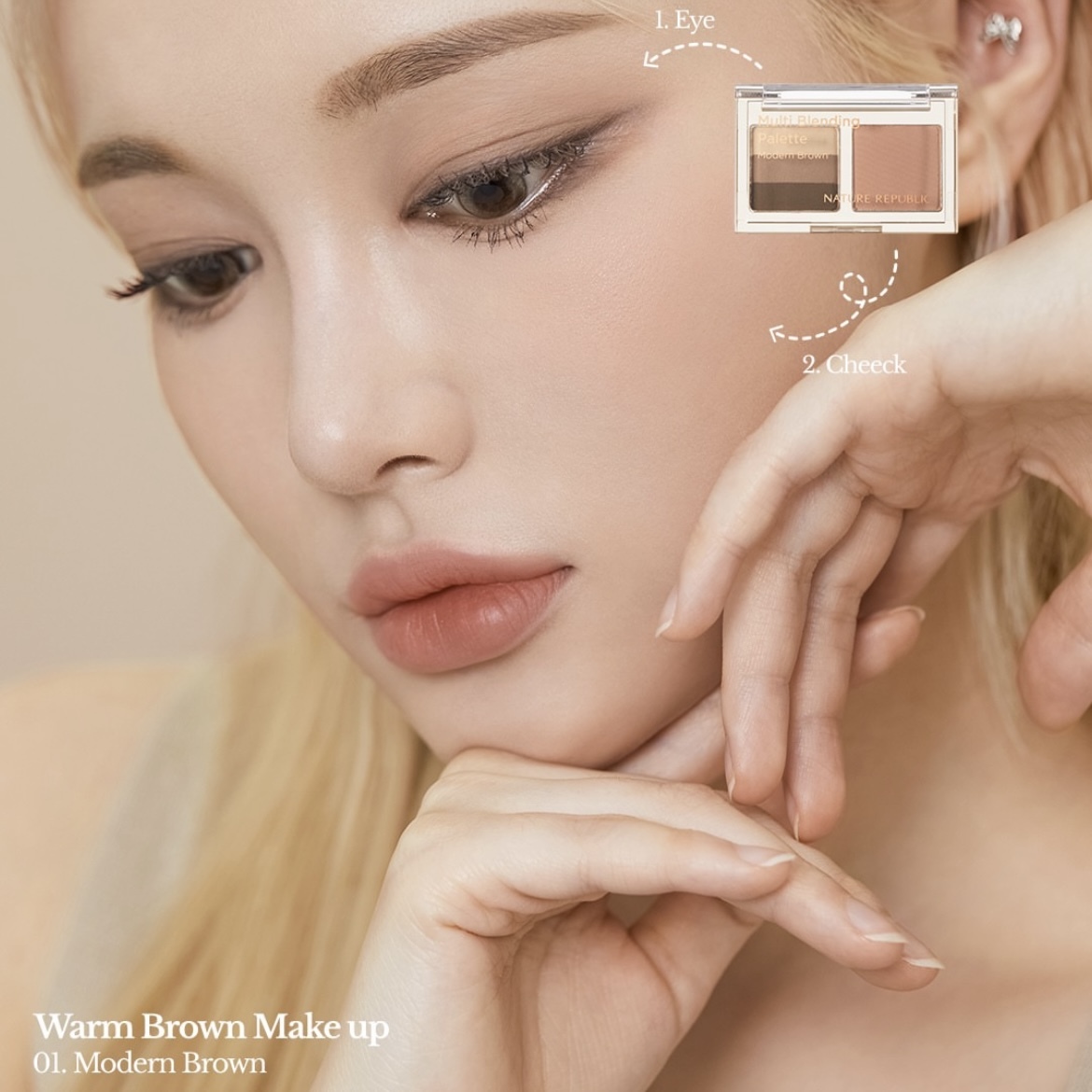 現 貨 |  Nature Republic Color Blossom Multi-Blending Palette 懶人眼影+胭脂 (01-04)