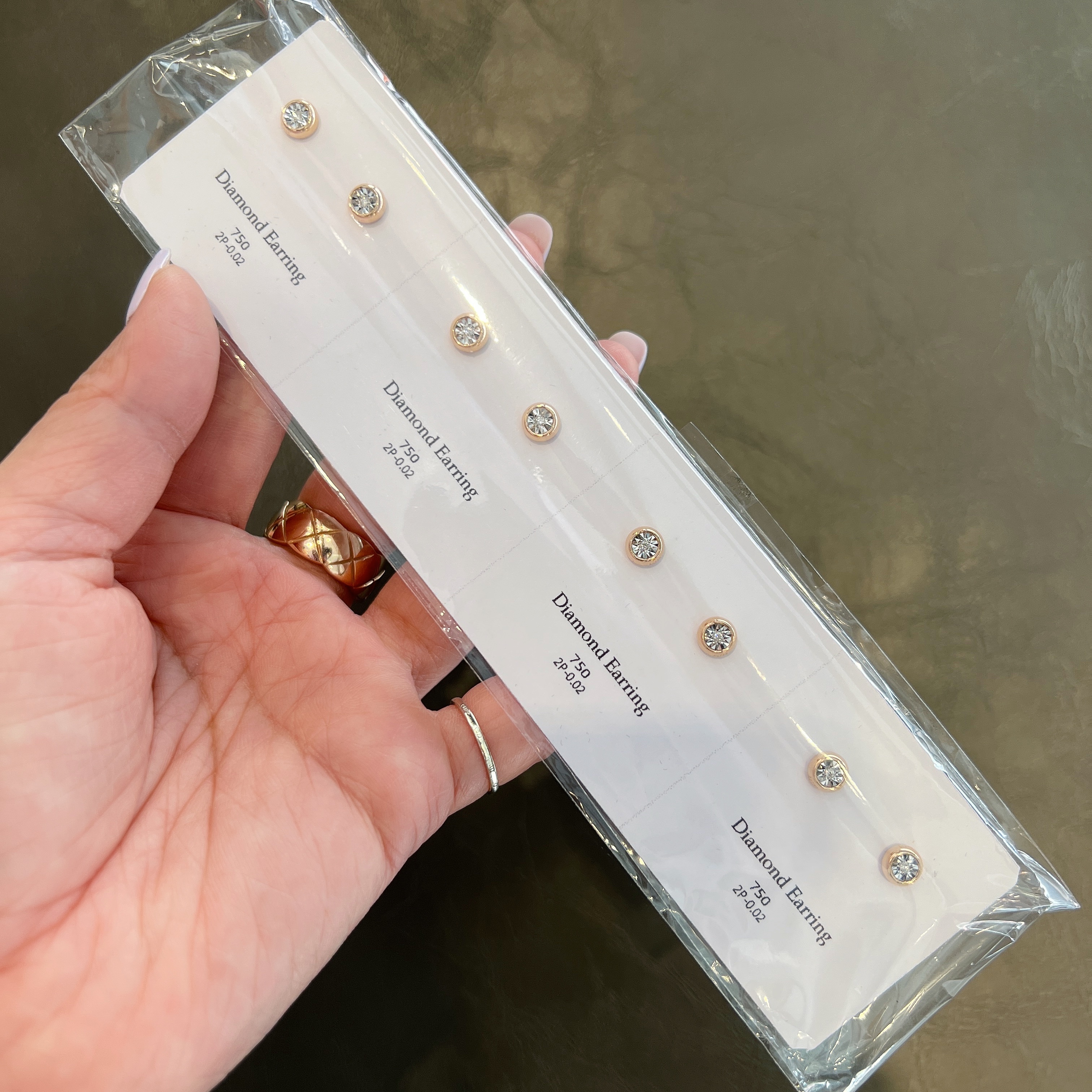 Bubble泡泡-真鑽耳環