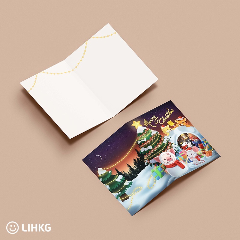 LIHKG 聖誕卡 & 聖誕明信片 & 聖誕貼紙| 全新款式 連登聖誕卡 |  連豬聖誕卡 | 連貓聖誕卡 | 連登 LIHKG 官方授權產品 | 多款可選