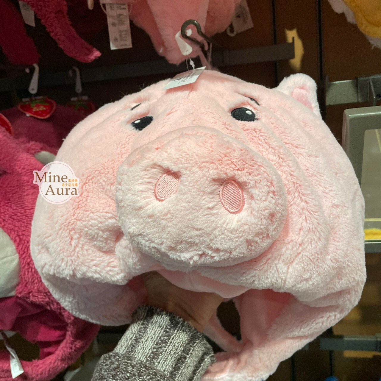 火腿豬 Ham 絨毛大頭 造型 頭套 保暖 帽子 玩具總動員 Toy Story -上海迪士尼樂園