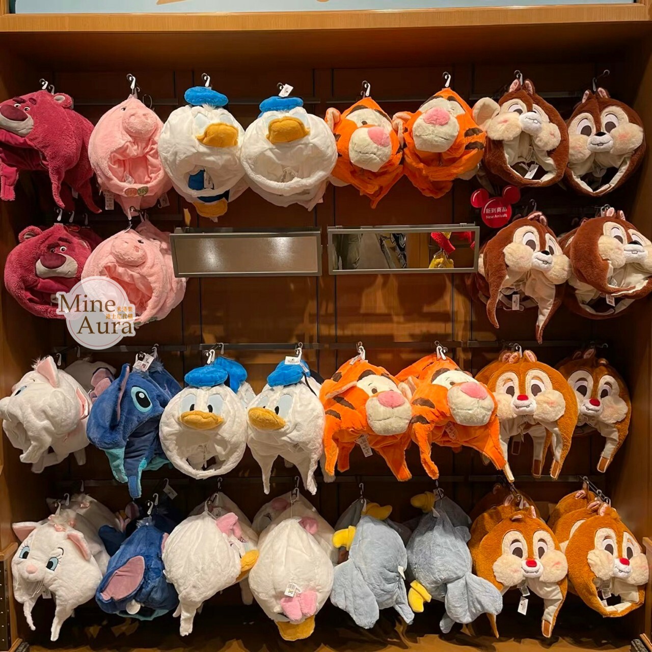 熊抱哥 Lotso 絨毛大頭 造型 頭套 保暖 帽子 玩具總動員 Toy Story -上海迪士尼樂園