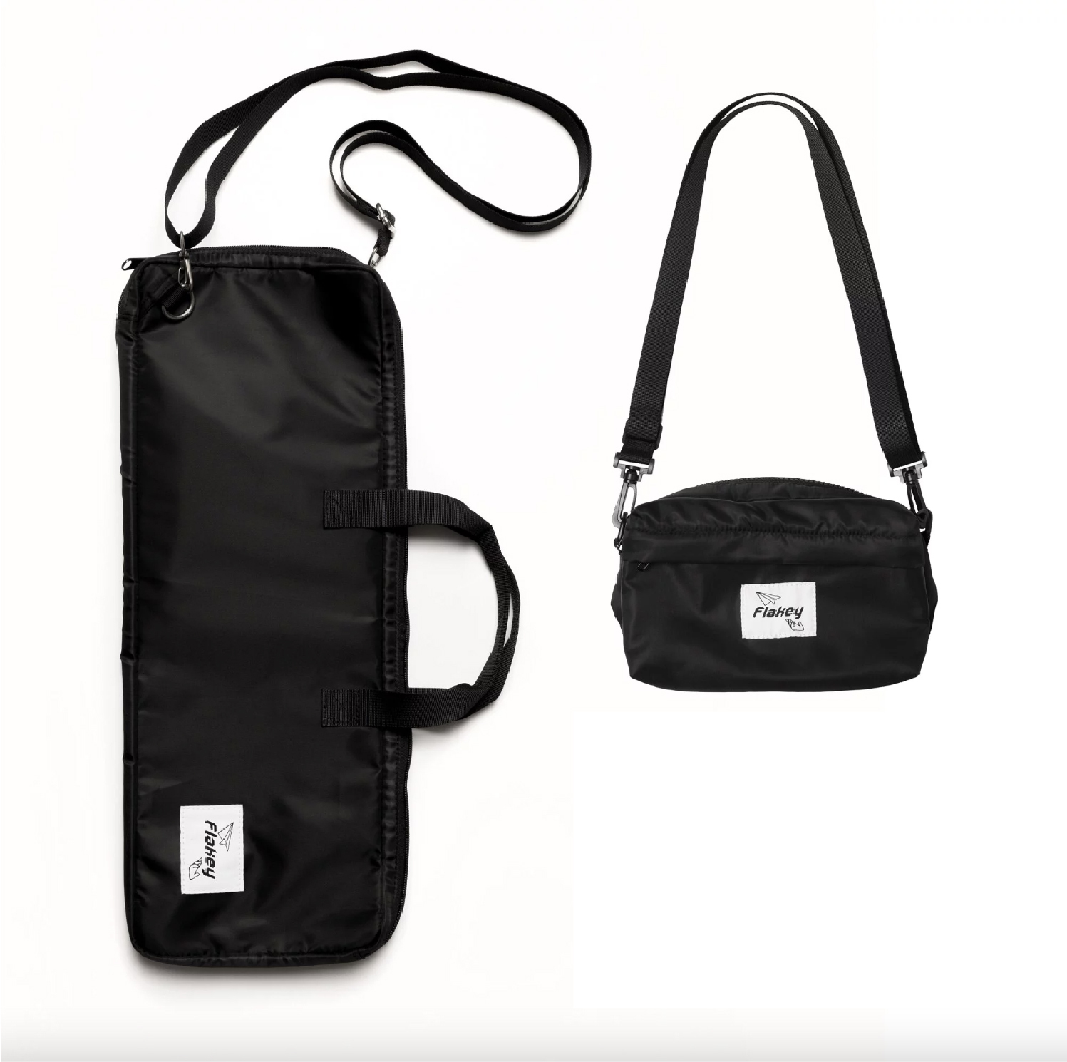 FLAKEY 雙袋聖誕組合 (玄黑手幅袋 + 玄黑/紅裡斜孭袋)