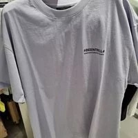 [S] BEENTRILL TAPING HASHTAG OVERFIT SHORT SLEEVE T-SHIRT,LAVENDER, BA222TS004-LA (SBT69)