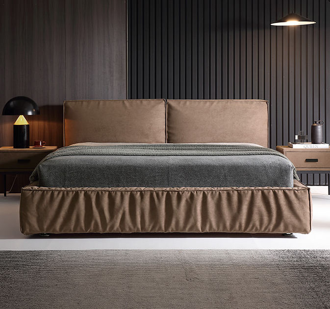 黑巧克軟包床架 AOZ-M8808-N