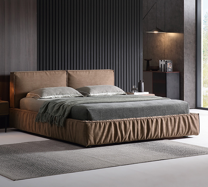 黑巧克軟包床架 AOZ-M8808-N