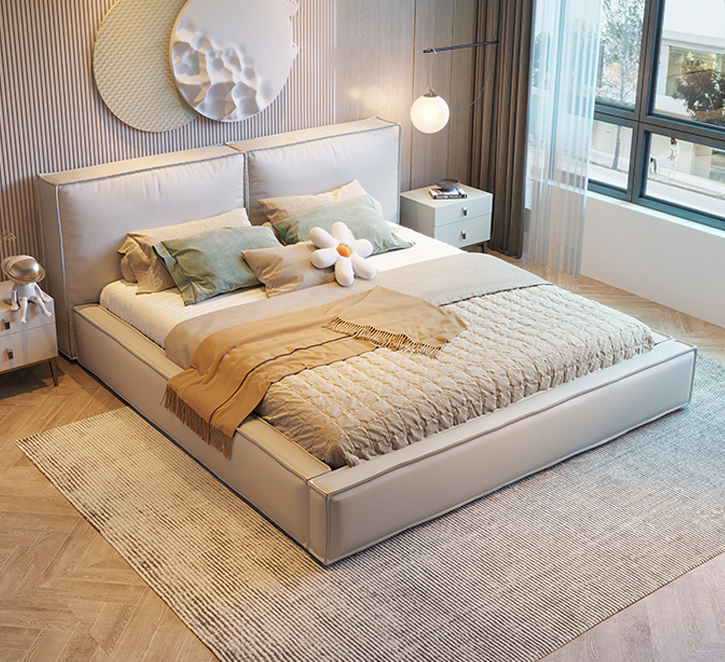 白巧克軟包床架 AOZ-M8808-O