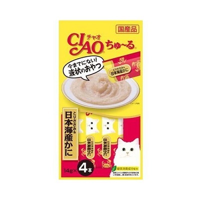 CIAO 雞肉+蟹肉醬 (14gx4支裝)【$100 X 7 包】【可混合其他口味】