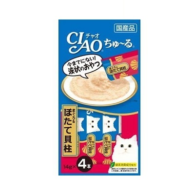 CIAO 吞拿魚+帶子醬 (14gx4支裝)【$100 X 7 包】【可混合其他口味】