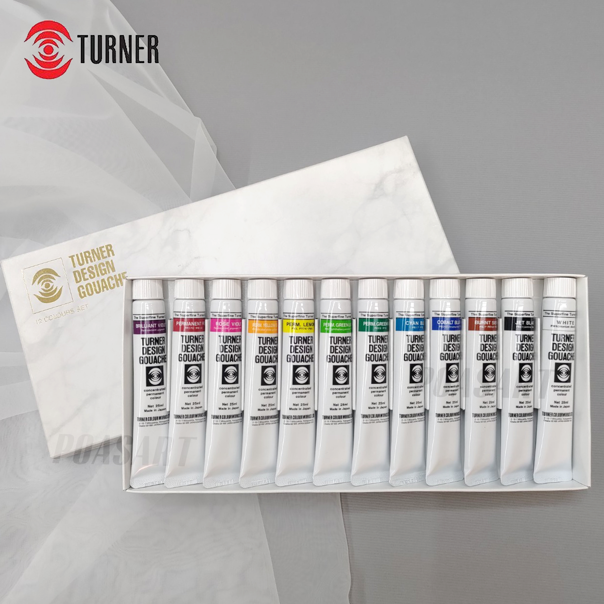 透納 Turner 專家級插畫顏料 12色組