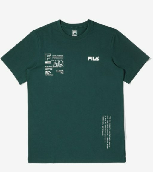 [S] FILA FUNCTIONAL LOGO BARCODE SHORT SLEEVE T-SHIRT,DARK FINE, FS2RSD2207X-DPN (SFL147)