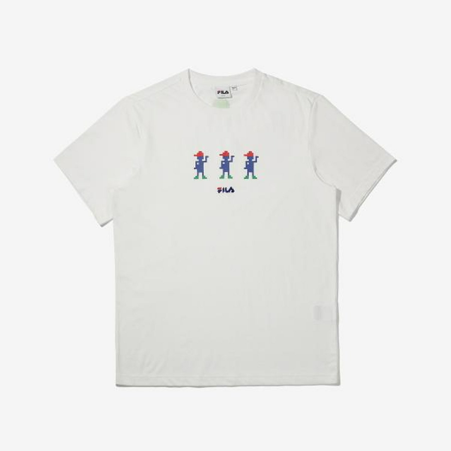 [S] FILA 8-BIT GAME BOYZ T-SHIRT,OFF WHITE, FS2RSD2883X-OWH (SFL150)