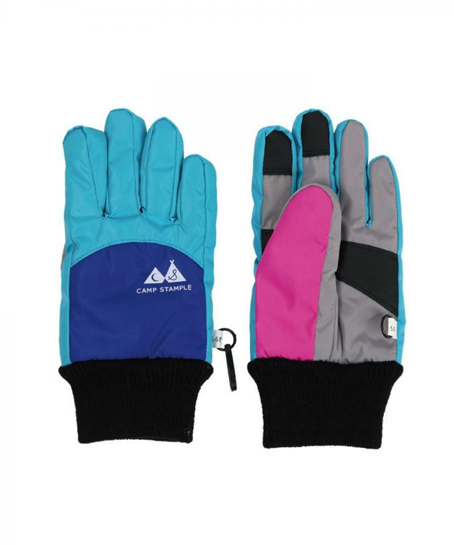 日本stample 露營系列 防水 防寒 雪地保暖手套 (萊姆色，L ) 62005