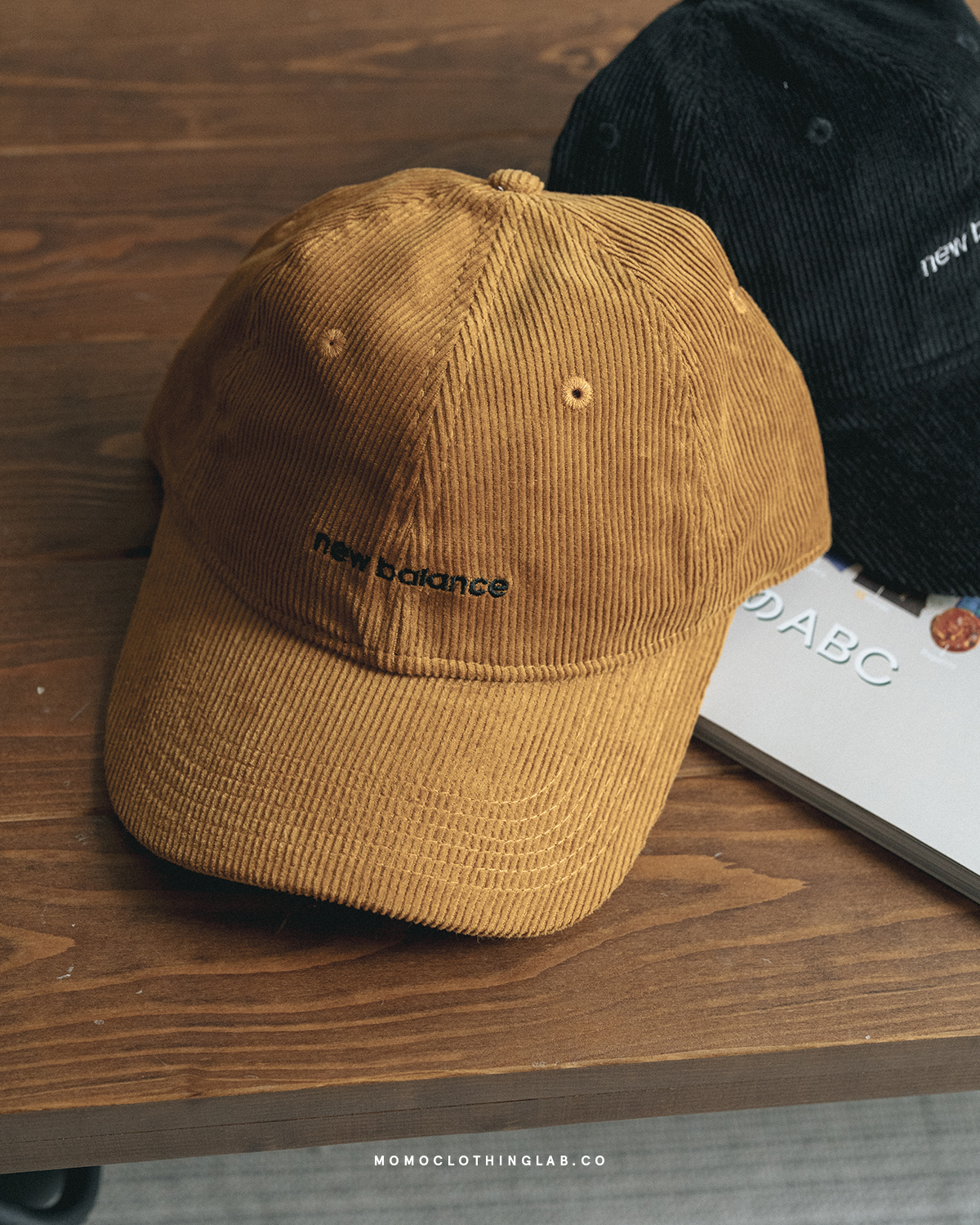 New Balance 刺繡燈芯絨老帽 棕 LAH23113WWK / 黑 LAH23113BK