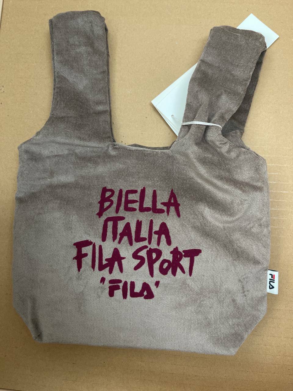 [S] FILA VELVET MINI BUCKET BAG,BEIGE, FS3BCD6316F-BEG (SFL149)