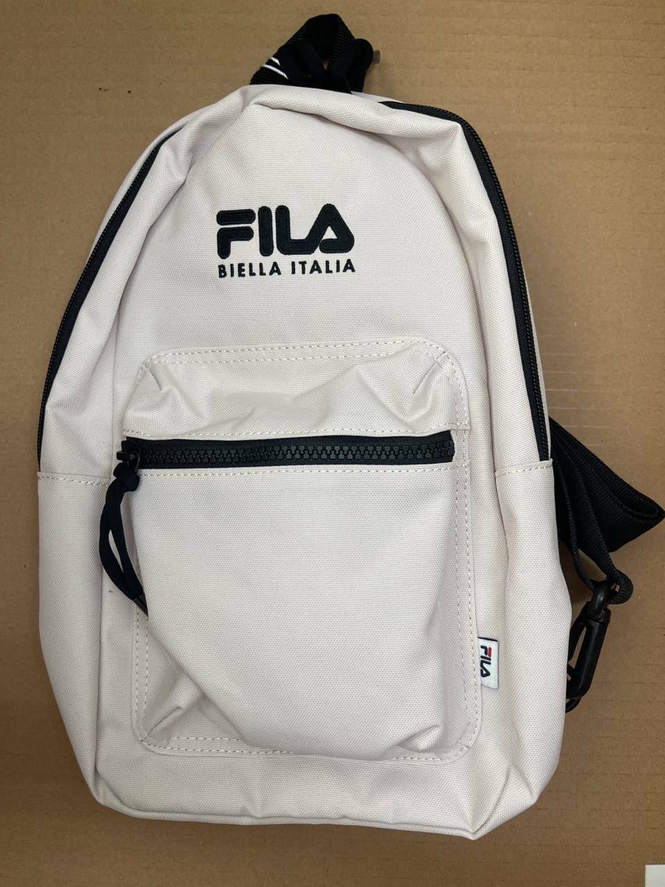 [S] FILA LINEAR LOGO SLING BAG,LIGHT BEIGE, FS3BCD6321X-LBE (SFL152)