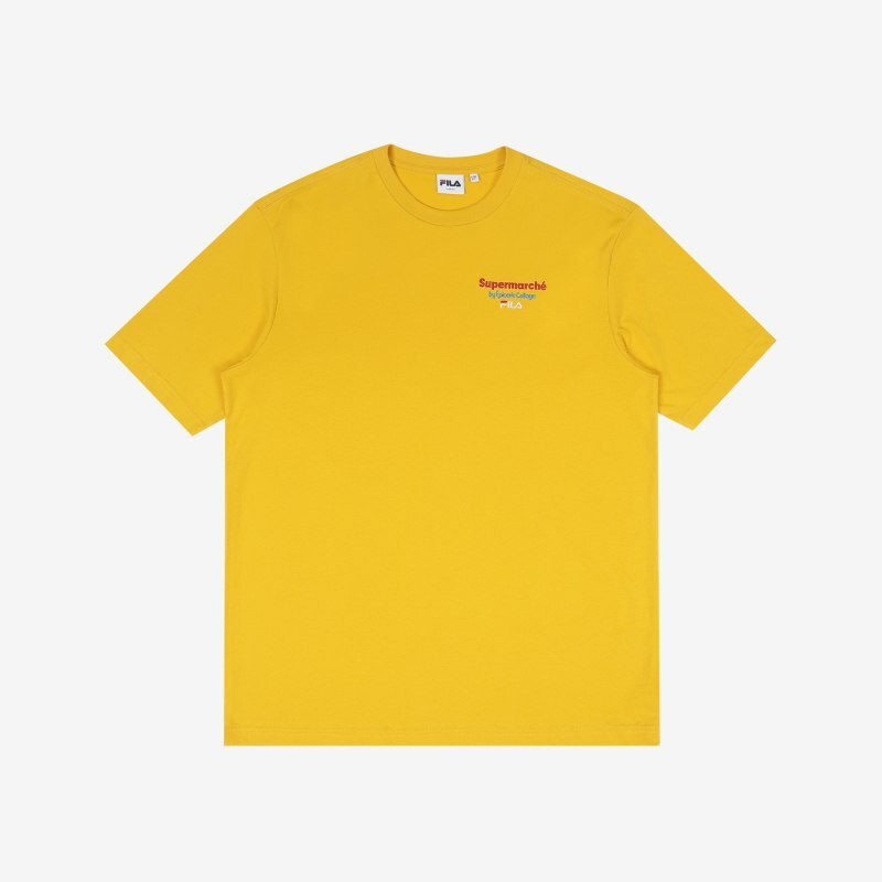 [S] FILA X SUPER MARCHE SALAD T-SHIRT,YELLOW, FS2RSC2S04X-YEW (SFL156)
