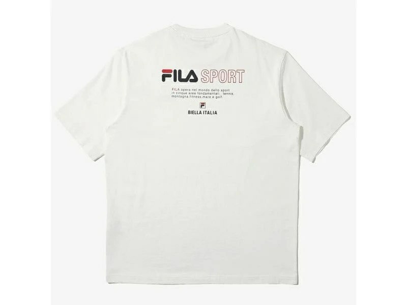 [S] FILA LOOSE FIT BACK LOGO GRAPHIC SHORT SLEEVE TEE, FS2RSD2118X-OWH (SFL161)