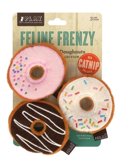 PLAY - Feline Frenzy - Cat Toy Kitty Kreme Donuts