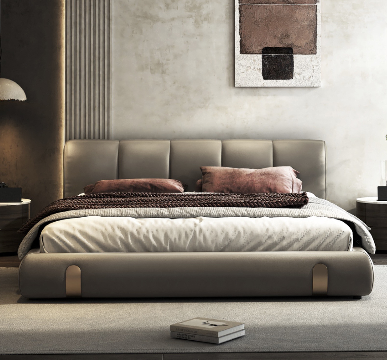 饅頭軟包床架 AOZ-M9022