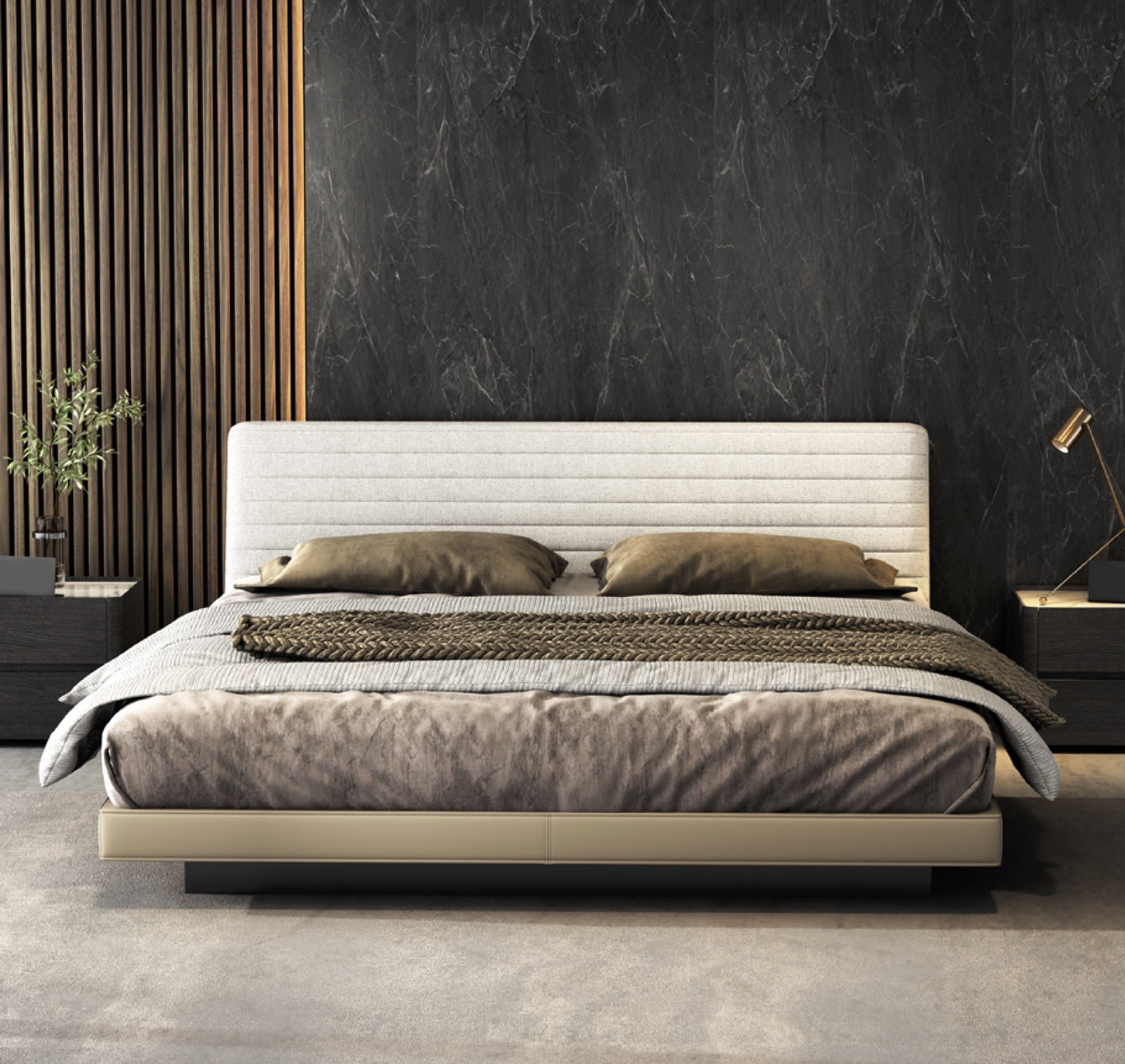 三角軟包床架 AOZ-M9031