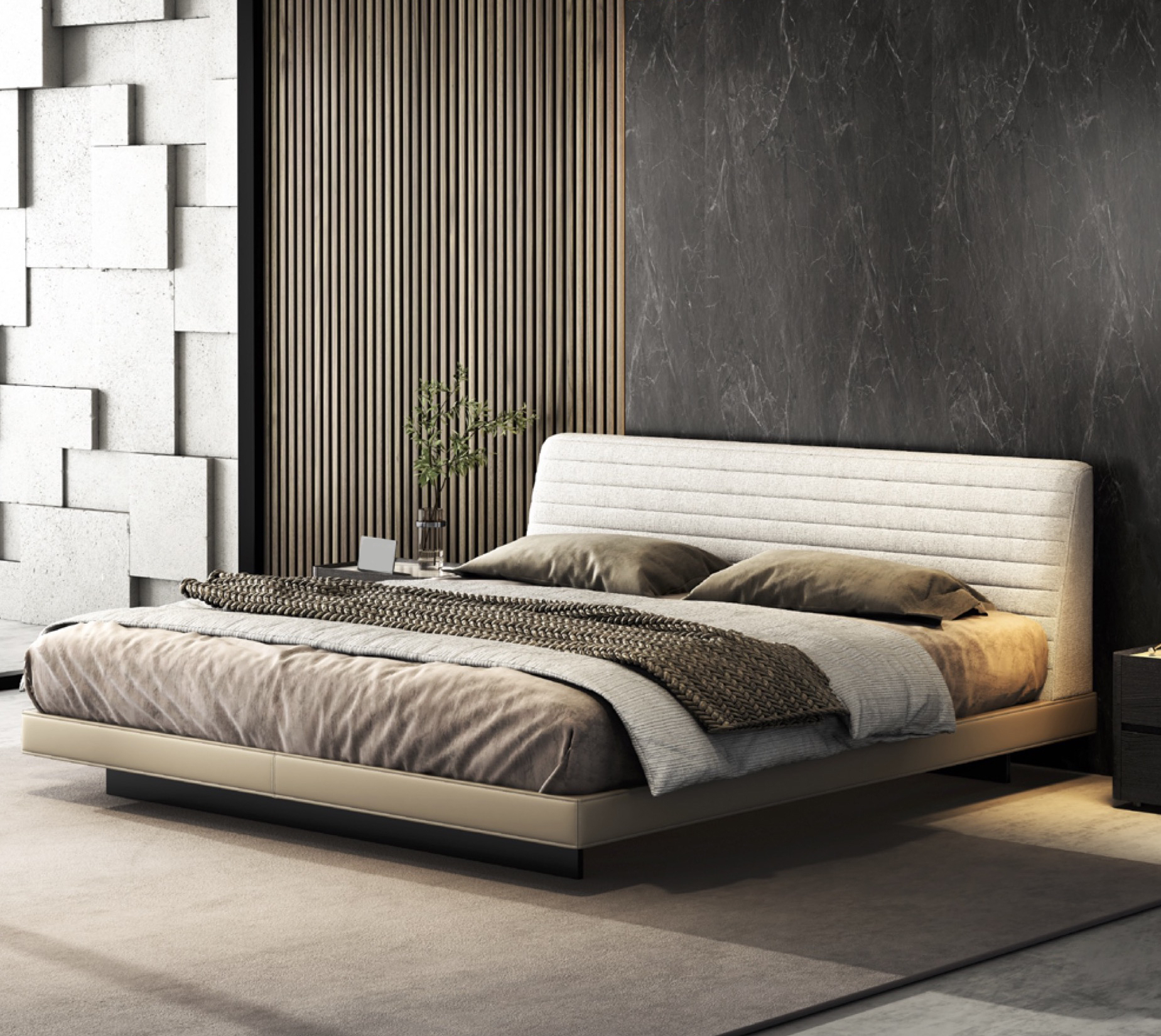 三角軟包床架 AOZ-M9031