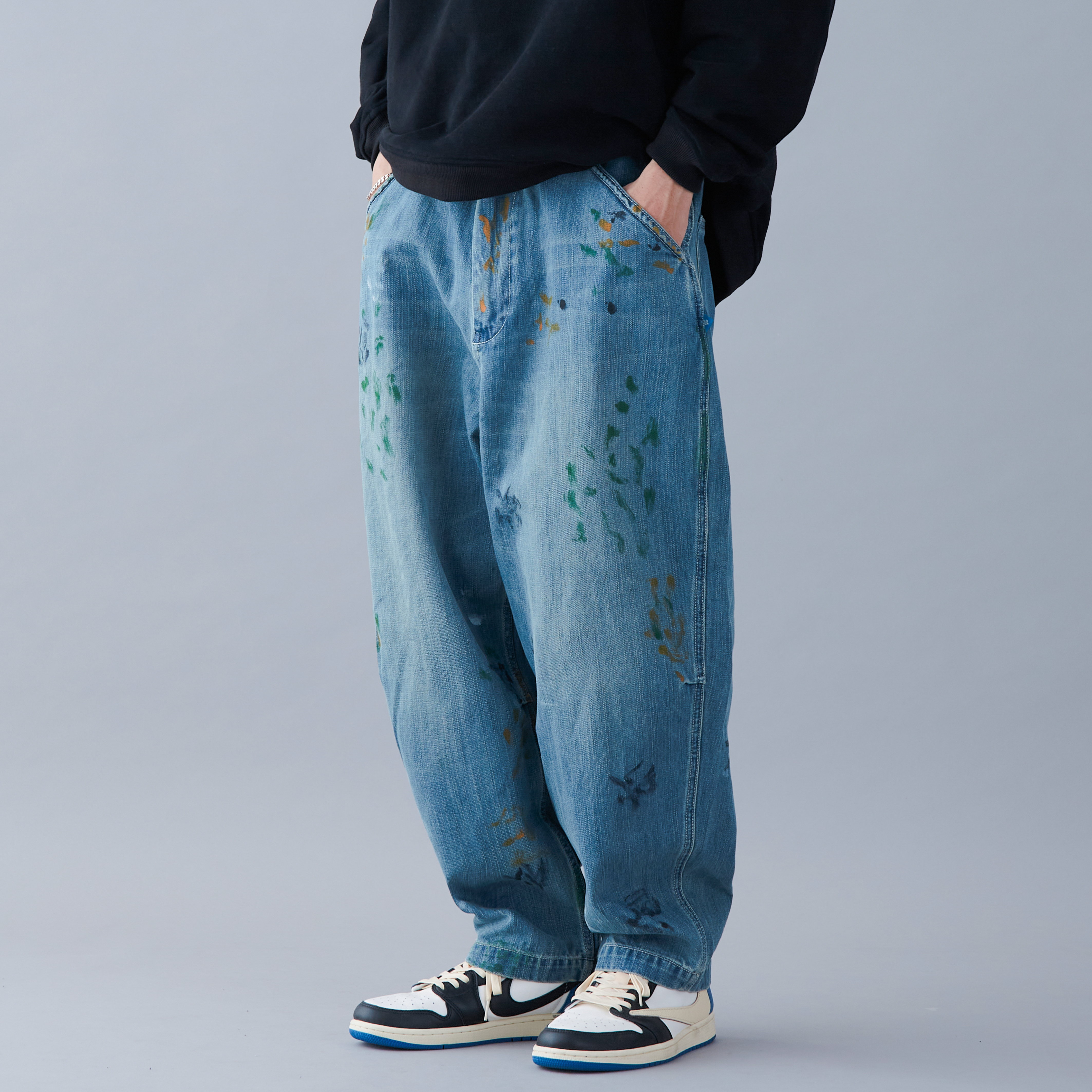 DENIM PAINTER SARROUEL PANTS 76702 - サルエルパンツ