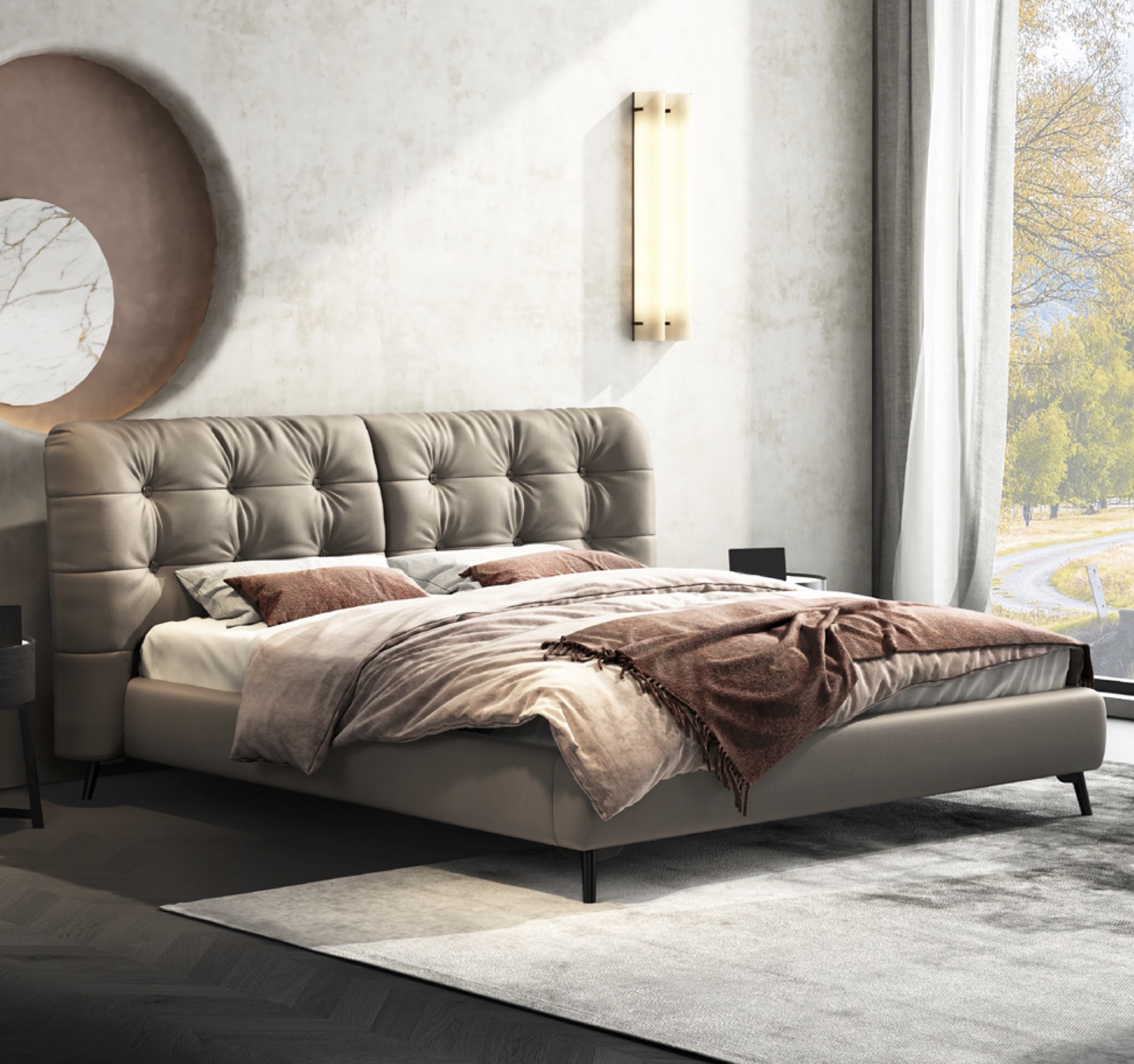 小雲朵軟包床架 AOZ-M9026