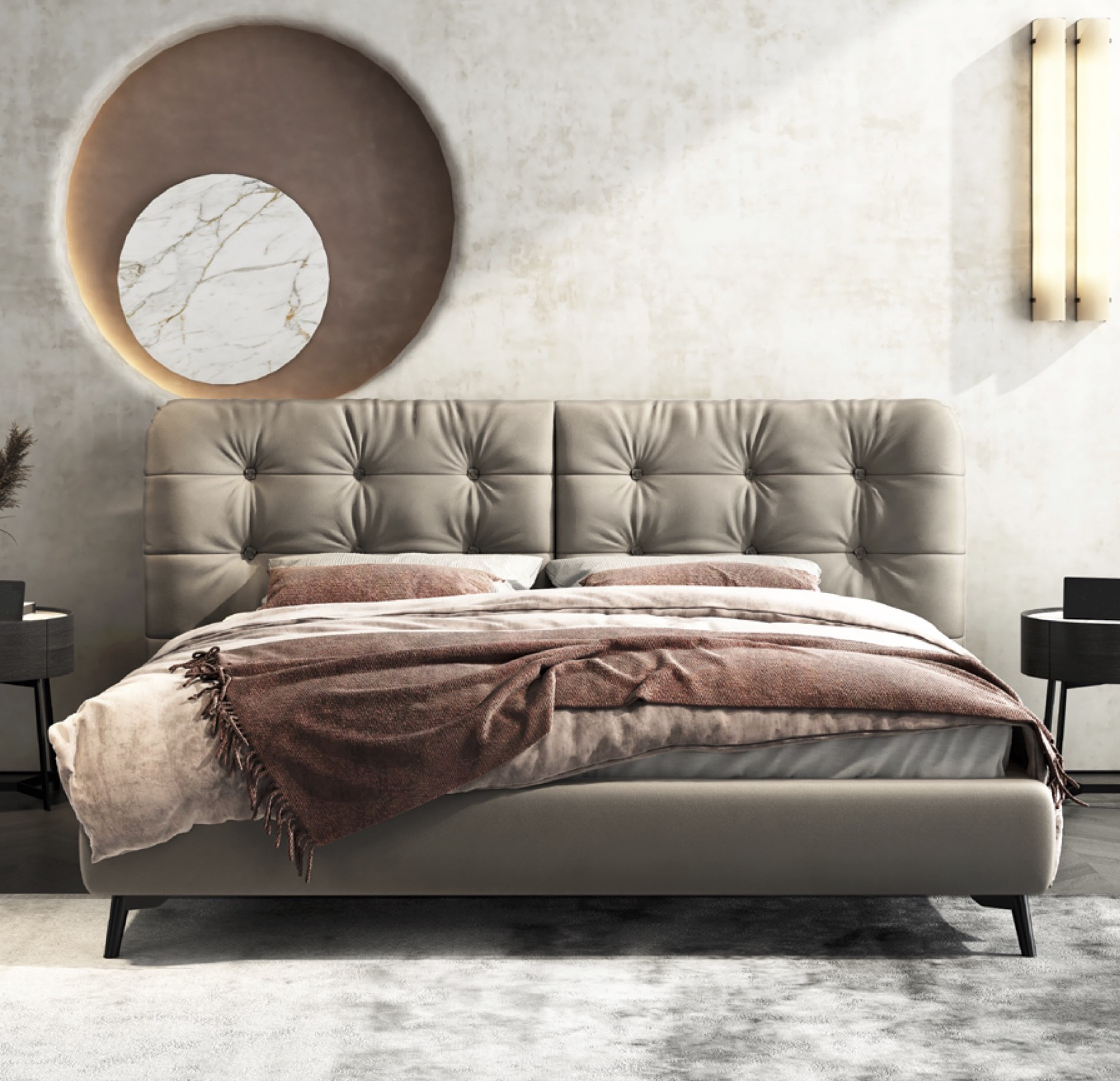 小雲朵軟包床架 AOZ-M9026