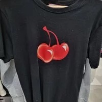 [S] MODERNWORKS KIRSH BIG CHERRY SHORT SLEEVE TS,BLACK, FKQMCTR500M-BKA (SMW80)