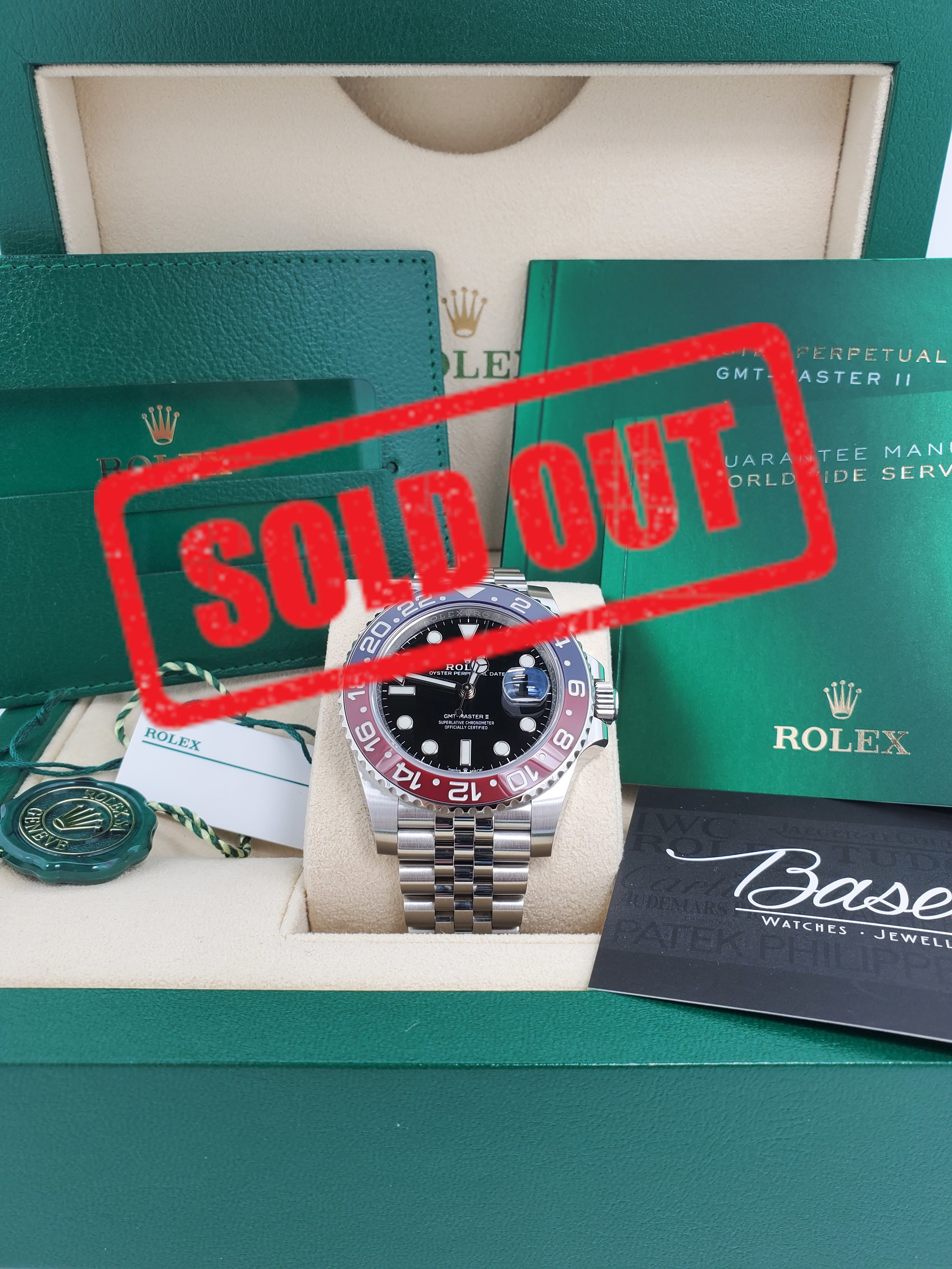 PRE-OWNED ROLEX 126710BLRO 126710 GMT-MASTER II PEPSI STEEL JUBILEE 40 MM - 2020