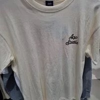 [S] MODERNWORKS AQO STUDIOSPACE BEAR T-SHIRTS DRAWING,IVORY, AQ22BMTS02-IV (SMW83)